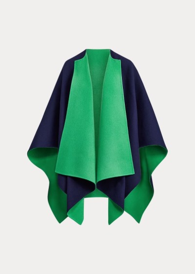 Ponchos Ralph Lauren Mujer Azul Marino - Kellin Virgin Wool - CBNHS9784